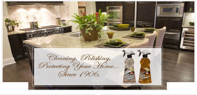 Picture of a Fuller Kitchen that demonstrates Cleaning, Polishing, Protecting Your Home Since 1906
